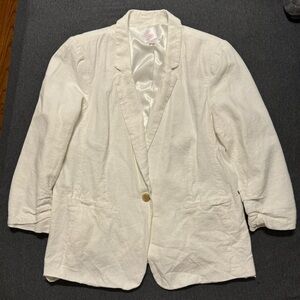 LC Lauren Conrad White Blazer - Size L